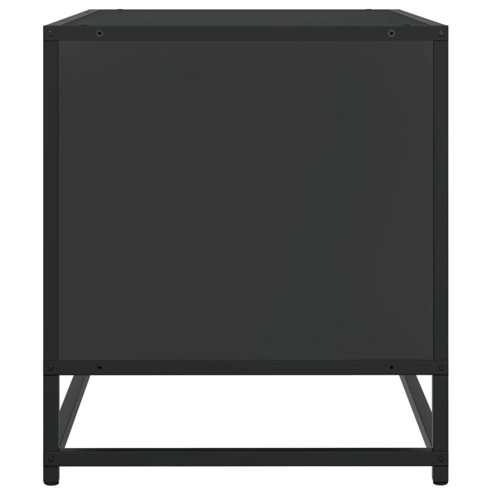 Dulap TV, negru, 91x40x46 cm, lemn prelucrat și metal - WALTI WALTI