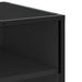Dulap TV, negru, 91x40x46 cm, lemn prelucrat și metal - WALTI WALTI