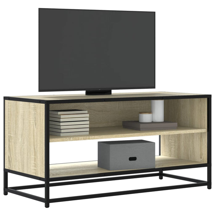 Comodă TV, stejar sonoma, 91x40x46 cm, lemn prelucrat și metal - WALTI WALTI