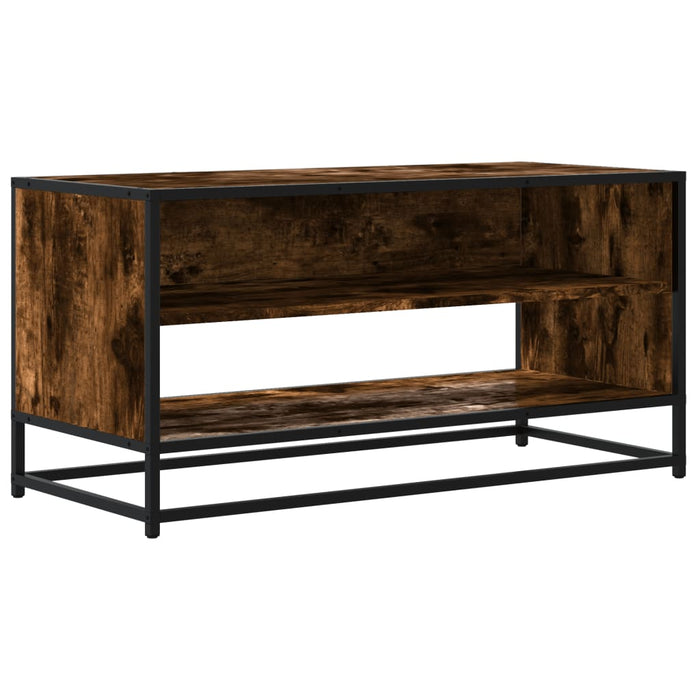 Comodă TV, stejar fumuriu, 91x40x46 cm lemn prelucrat și metal - WALTI WALTI
