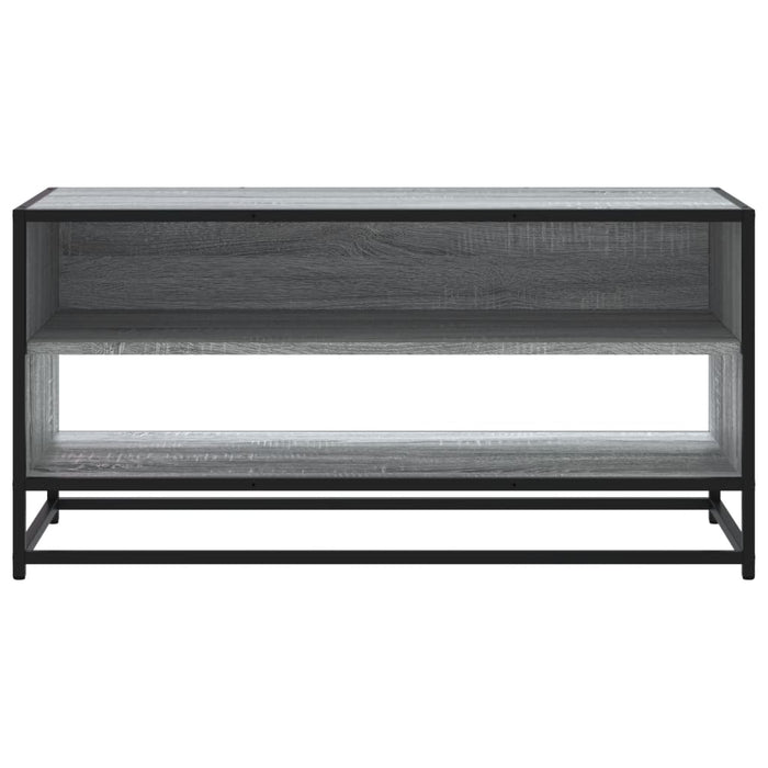 Dulap TV, gri sonoma, 91x40x46 cm, lemn prelucrat și metal WALTI