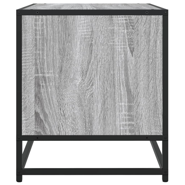 Dulap TV, gri sonoma, 91x40x46 cm, lemn prelucrat și metal WALTI