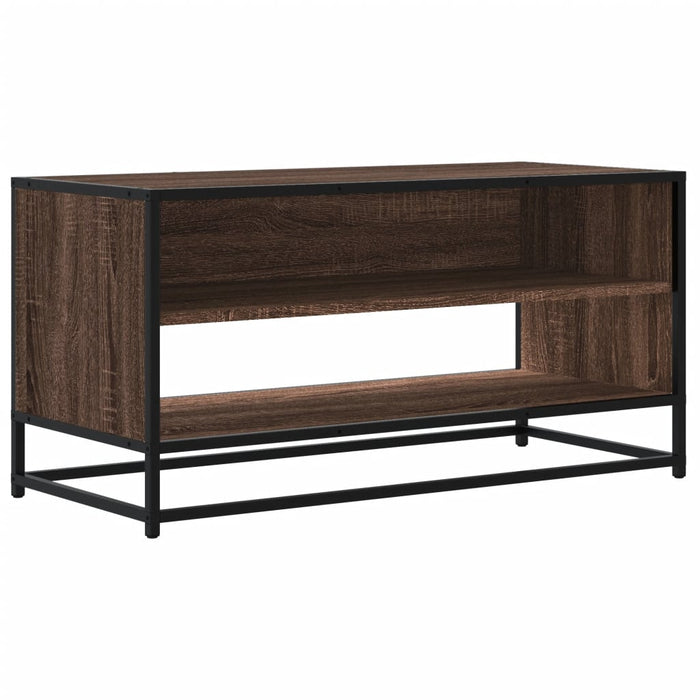 Comodă TV, stejar maro, 91x40x46 cm lemn prelucrat și metal - WALTI WALTI