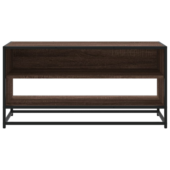Comodă TV, stejar maro, 91x40x46 cm lemn prelucrat și metal - WALTI WALTI