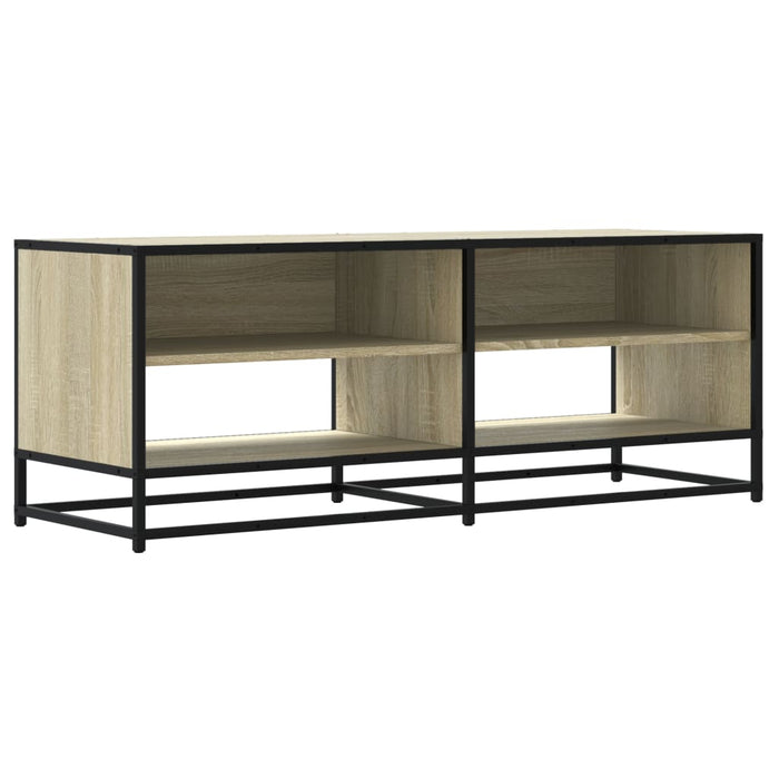 Dulap TV stejar sonoma, 120,5x40x46 cm, lemn prelucrat și metal - WALTI WALTI
