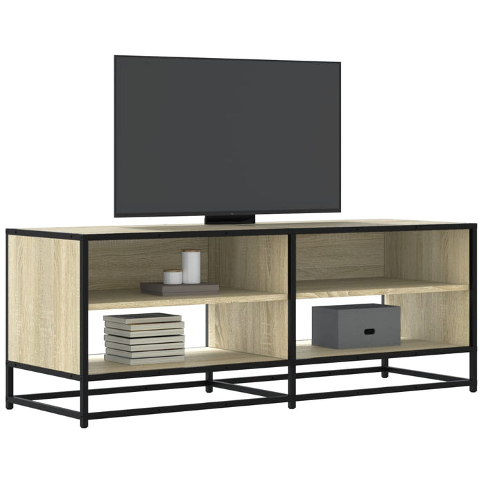 Dulap TV stejar sonoma, 120,5x40x46 cm, lemn prelucrat și metal - WALTI WALTI