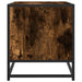 Dulap TV stejar fumuriu, 120,5x40x46 cm lemn prelucrat și metal - WALTI WALTI