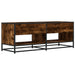 Dulap TV stejar fumuriu, 120,5x40x46 cm lemn prelucrat și metal - WALTI WALTI