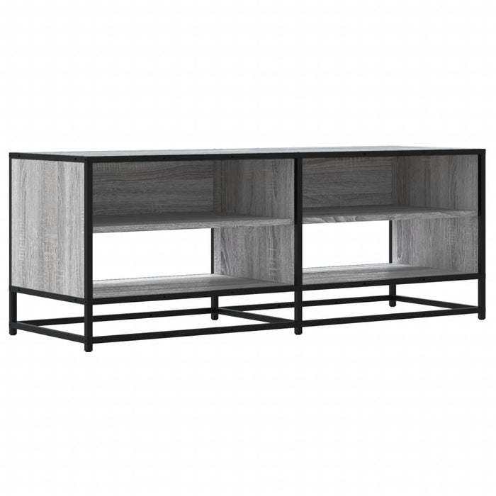 Dulap TV, gri sonoma, 120,5x40x46 cm, lemn prelucrat și metal - WALTI WALTI