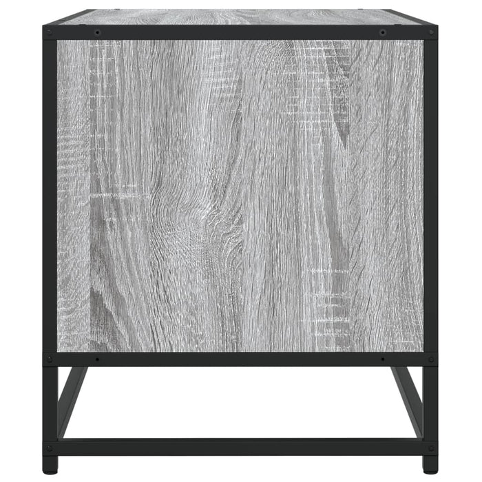 Dulap TV, gri sonoma, 120,5x40x46 cm, lemn prelucrat și metal - WALTI WALTI