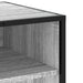 Dulap TV, gri sonoma, 120,5x40x46 cm, lemn prelucrat și metal - WALTI WALTI