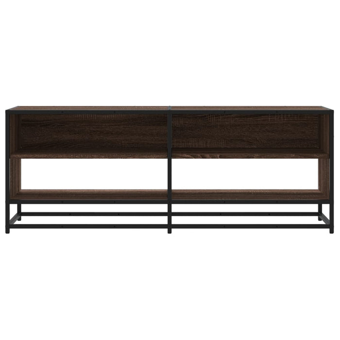 Dulap TV stejar maro, 120,5x40x46 cm, lemn prelucrat și metal - WALTI WALTI