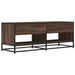 Dulap TV stejar maro, 120,5x40x46 cm, lemn prelucrat și metal - WALTI WALTI