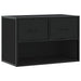 Dulap TV, negru, 60x31x39,5 cm, lemn prelucrat și metal - WALTI WALTI