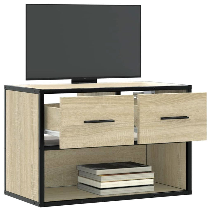 Dulap TV, stejar sonoma, 60x31x39,5cm, lemn prelucrat și metal - WALTI WALTI