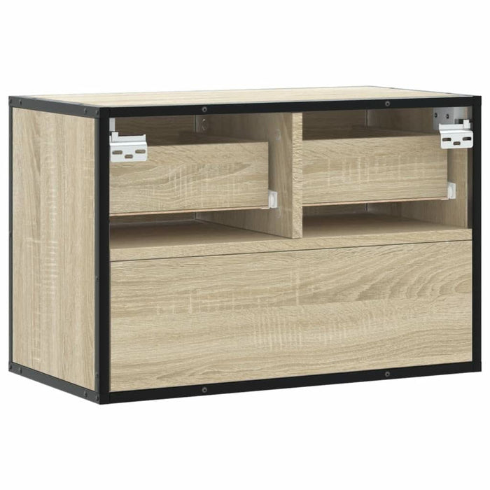 Dulap TV, stejar sonoma, 60x31x39,5cm, lemn prelucrat și metal - WALTI WALTI
