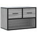 Dulap TV, gri sonoma, 60x31x39,5 cm, lemn prelucrat și metal - WALTI WALTI