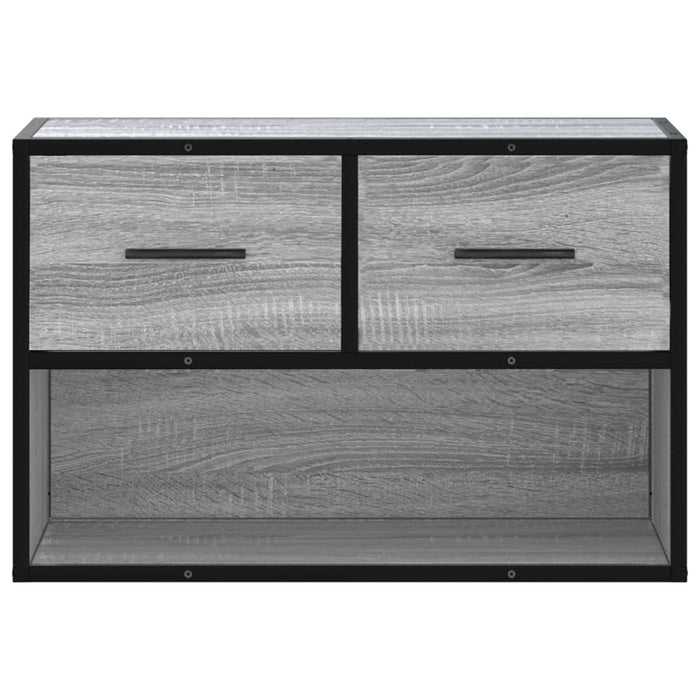 Dulap TV, gri sonoma, 60x31x39,5 cm, lemn prelucrat și metal - WALTI WALTI