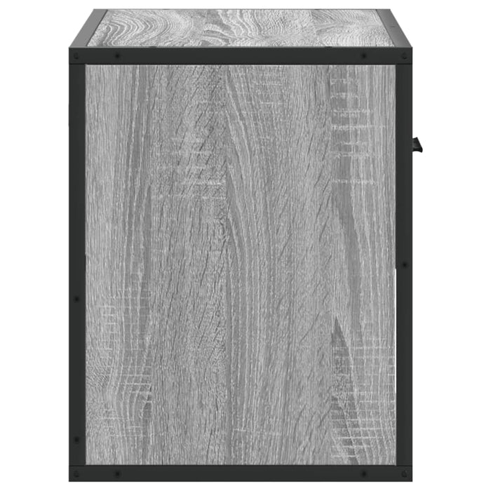Dulap TV, gri sonoma, 60x31x39,5 cm, lemn prelucrat și metal - WALTI WALTI