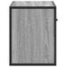 Dulap TV, gri sonoma, 60x31x39,5 cm, lemn prelucrat și metal - WALTI WALTI