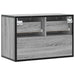 Dulap TV, gri sonoma, 60x31x39,5 cm, lemn prelucrat și metal - WALTI WALTI