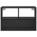 Dulap TV, negru, 60x31x39,5 cm, lemn prelucrat și metal - WALTI WALTI