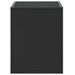 Dulap TV, negru, 60x31x39,5 cm, lemn prelucrat și metal - WALTI WALTI