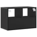 Dulap TV, negru, 60x31x39,5 cm, lemn prelucrat și metal - WALTI WALTI