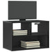 Dulap TV, negru, 60x31x39,5 cm, lemn prelucrat și metal - WALTI WALTI