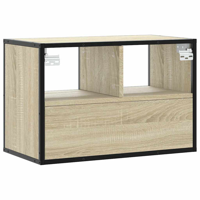 Dulap TV, stejar sonoma, 60x31x39,5cm, lemn prelucrat și metal - WALTI WALTI