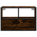 Dulap TV stejar fumuriu, 60x31x39,5 cm, lemn prelucrat și metal - WALTI WALTI