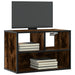 Dulap TV stejar fumuriu, 60x31x39,5 cm, lemn prelucrat și metal - WALTI WALTI