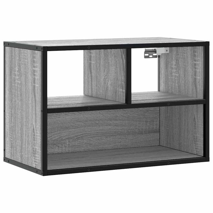 Dulap TV, gri sonoma, 60x31x39,5 cm, lemn prelucrat și metal - WALTI WALTI