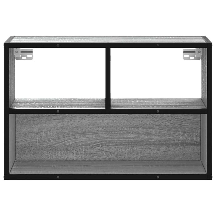Dulap TV, gri sonoma, 60x31x39,5 cm, lemn prelucrat și metal - WALTI WALTI