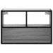 Dulap TV, gri sonoma, 60x31x39,5 cm, lemn prelucrat și metal - WALTI WALTI