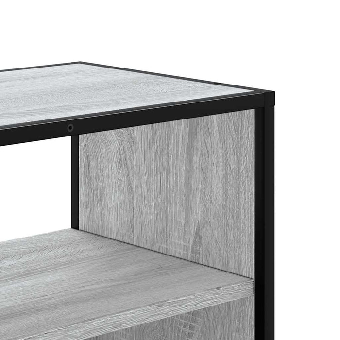 Dulap TV, gri sonoma, 60x31x39,5 cm, lemn prelucrat și metal - WALTI WALTI