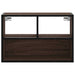 Dulap TV, stejar maro, 60x31x39,5 cm, lemn prelucrat și metal - WALTI WALTI