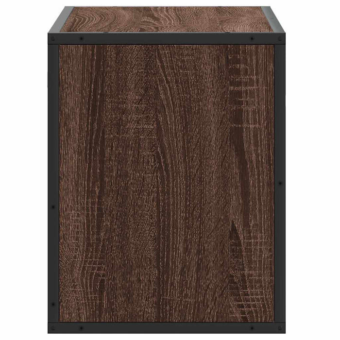 Dulap TV, stejar maro, 60x31x39,5 cm, lemn prelucrat și metal - WALTI WALTI
