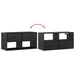 Dulap TV, negru, 80x31x39,5 cm, lemn prelucrat și metal - WALTI WALTI