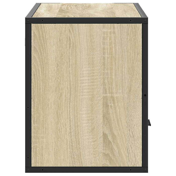 Dulap TV, stejar sonoma, 80x31x39,5 cm, lemn prelucrat și metal - WALTI WALTI
