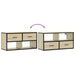 Dulap TV, stejar sonoma, 80x31x39,5 cm, lemn prelucrat și metal - WALTI WALTI