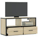 Dulap TV, stejar sonoma, 80x31x39,5 cm, lemn prelucrat și metal - WALTI WALTI