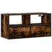 Dulap TV stejar fumuriu, 80x31x39,5 cm, lemn prelucrat și metal - WALTI WALTI