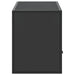 Dulap TV, negru, 100x31x39,5 cm, lemn prelucrat și metal - WALTI WALTI