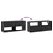 Dulap TV, negru, 100x31x39,5 cm, lemn prelucrat și metal - WALTI WALTI
