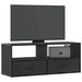 Dulap TV, negru, 100x31x39,5 cm, lemn prelucrat și metal - WALTI WALTI