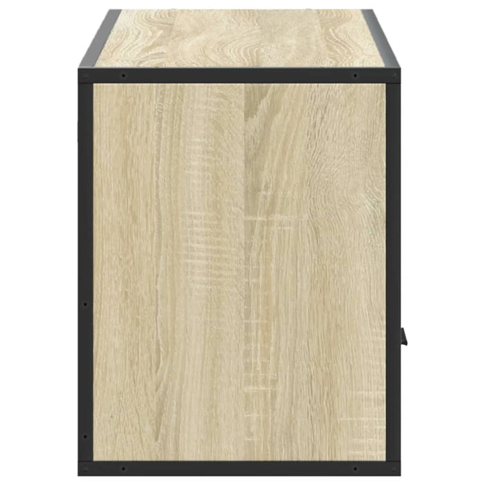 Dulap TV stejar sonoma, 100x31x39,5 cm, lemn prelucrat și metal - WALTI WALTI