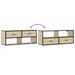 Dulap TV stejar sonoma, 100x31x39,5 cm, lemn prelucrat și metal - WALTI WALTI