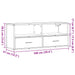 Dulap TV stejar sonoma, 100x31x39,5 cm, lemn prelucrat și metal - WALTI WALTI