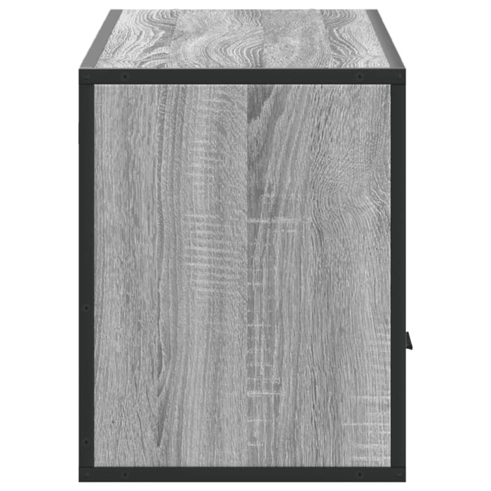 Dulap TV, gri sonoma, 100x31x39,5 cm, lemn prelucrat și metal WALTI